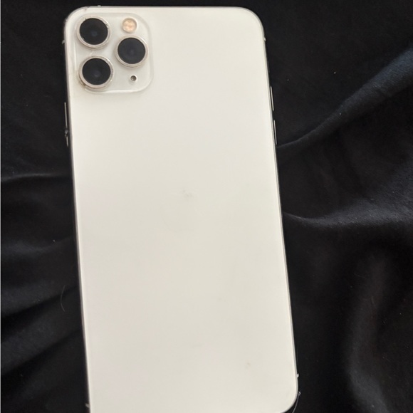 Apple White Smartphone with Triple Lens